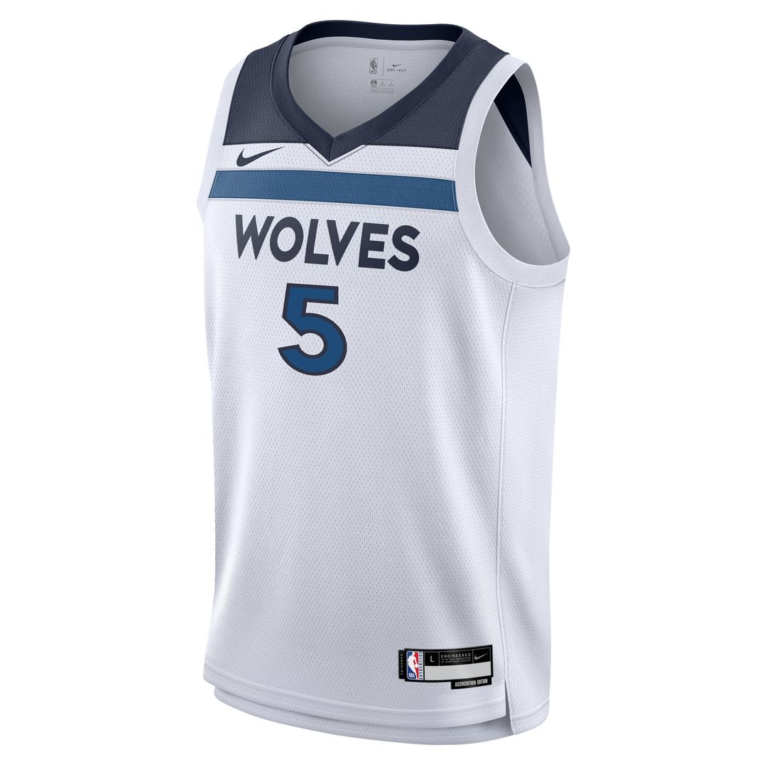 Minnesota Timberwolves Anthony Edwards Nike Youth Swingman Jersey - Association Edition - White Team Jersey Sports Fan Apparel