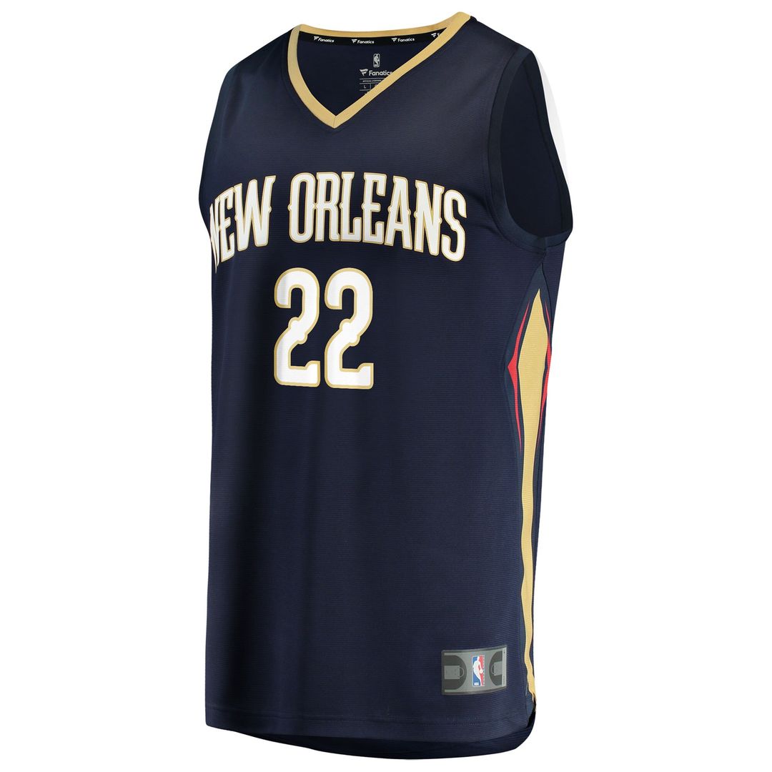 New Orleans Pelicans Derik Queen Fanatics Fast Break Replica Jersey - Navy - Icon Edition Team Jersey Sports Fan Apparel