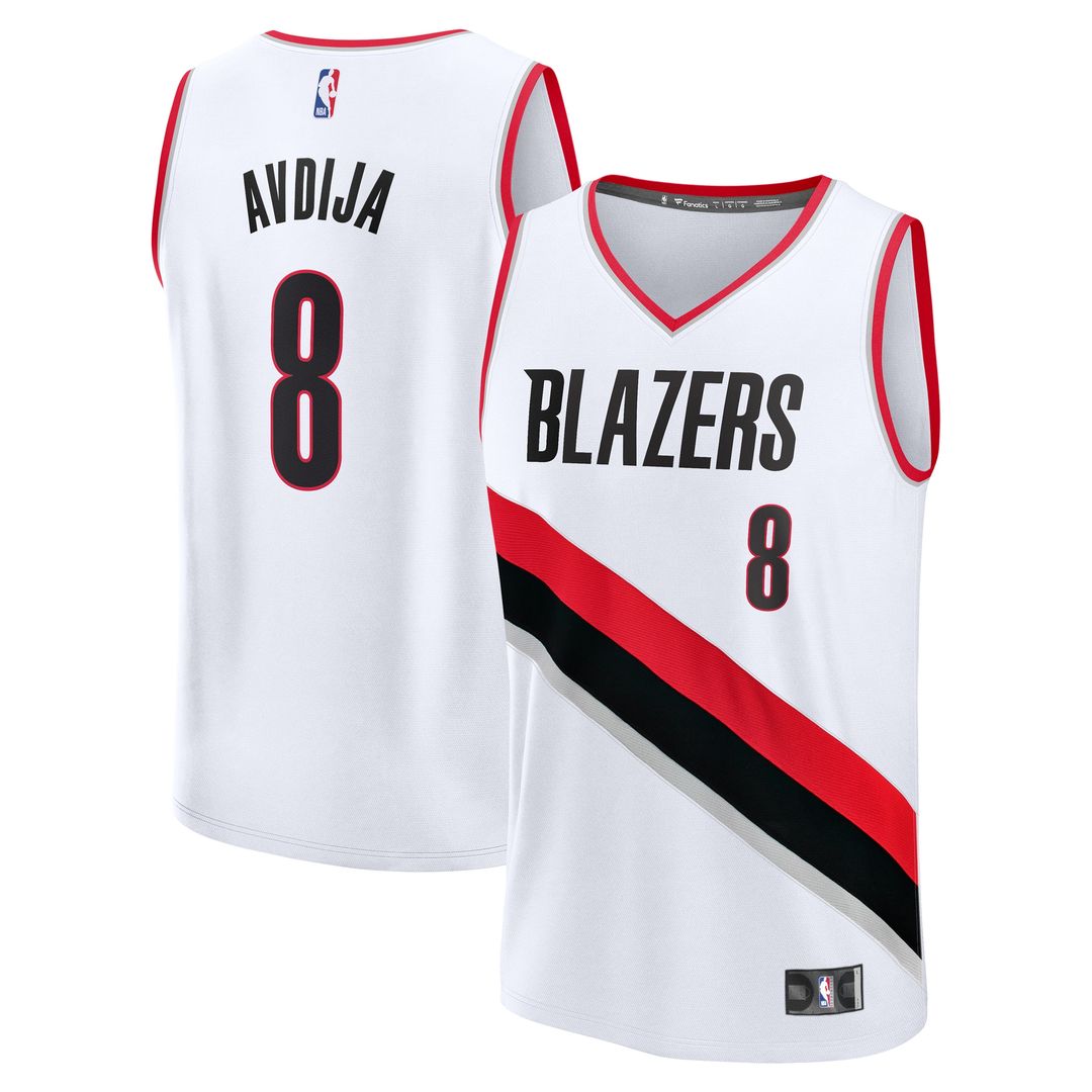 Portland Trail Blazers Deni Avdija Fanatics Fast Break Replica Player Jersey - Association Edition - White Team Jersey Sports Fan Apparel