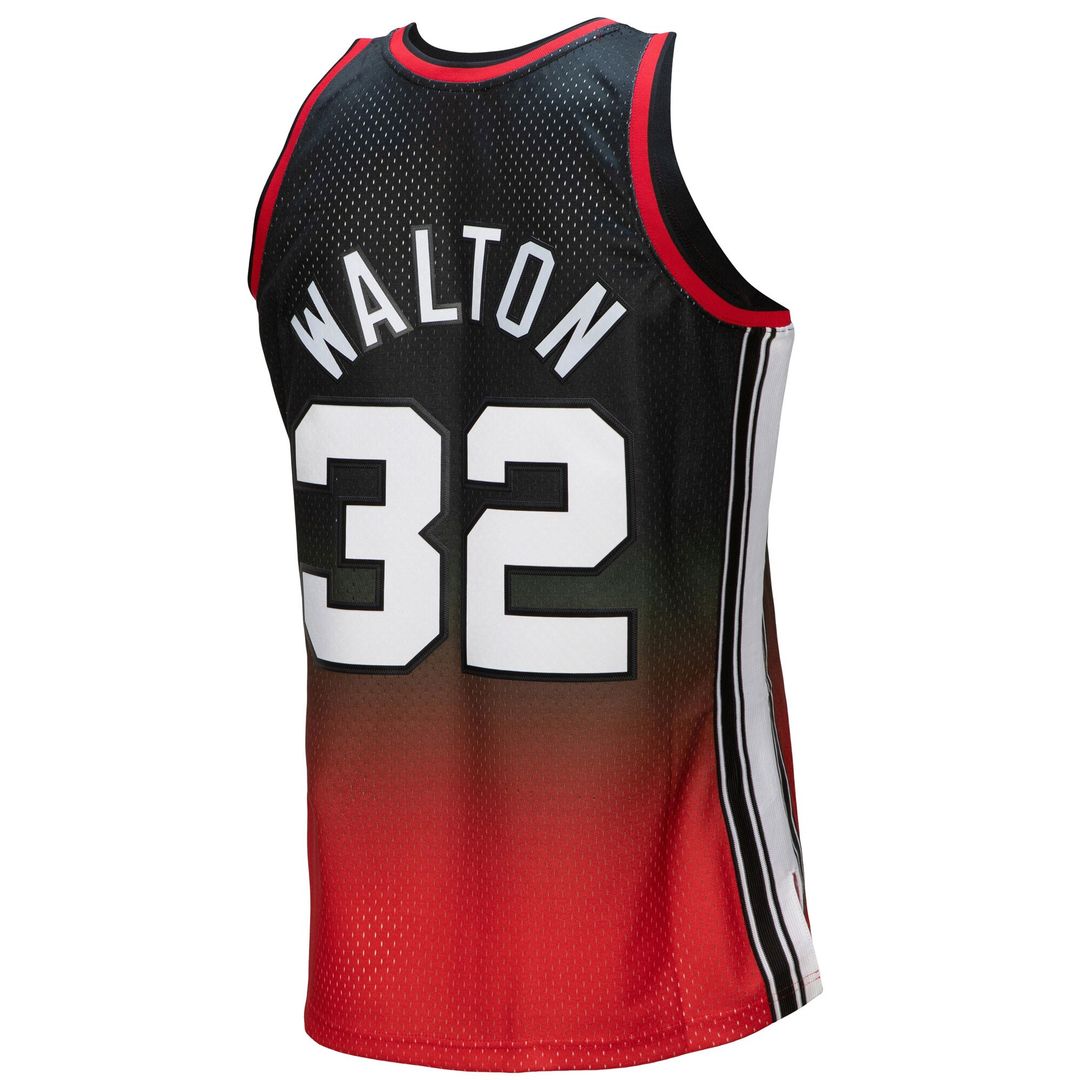 Portland Trail Blazers Bill Walton Mitchell & Ness 1976/77 Hardwood Classics Fadeaway Swingman Player Jersey - Red/Black Team Jersey Sports Fan Appare