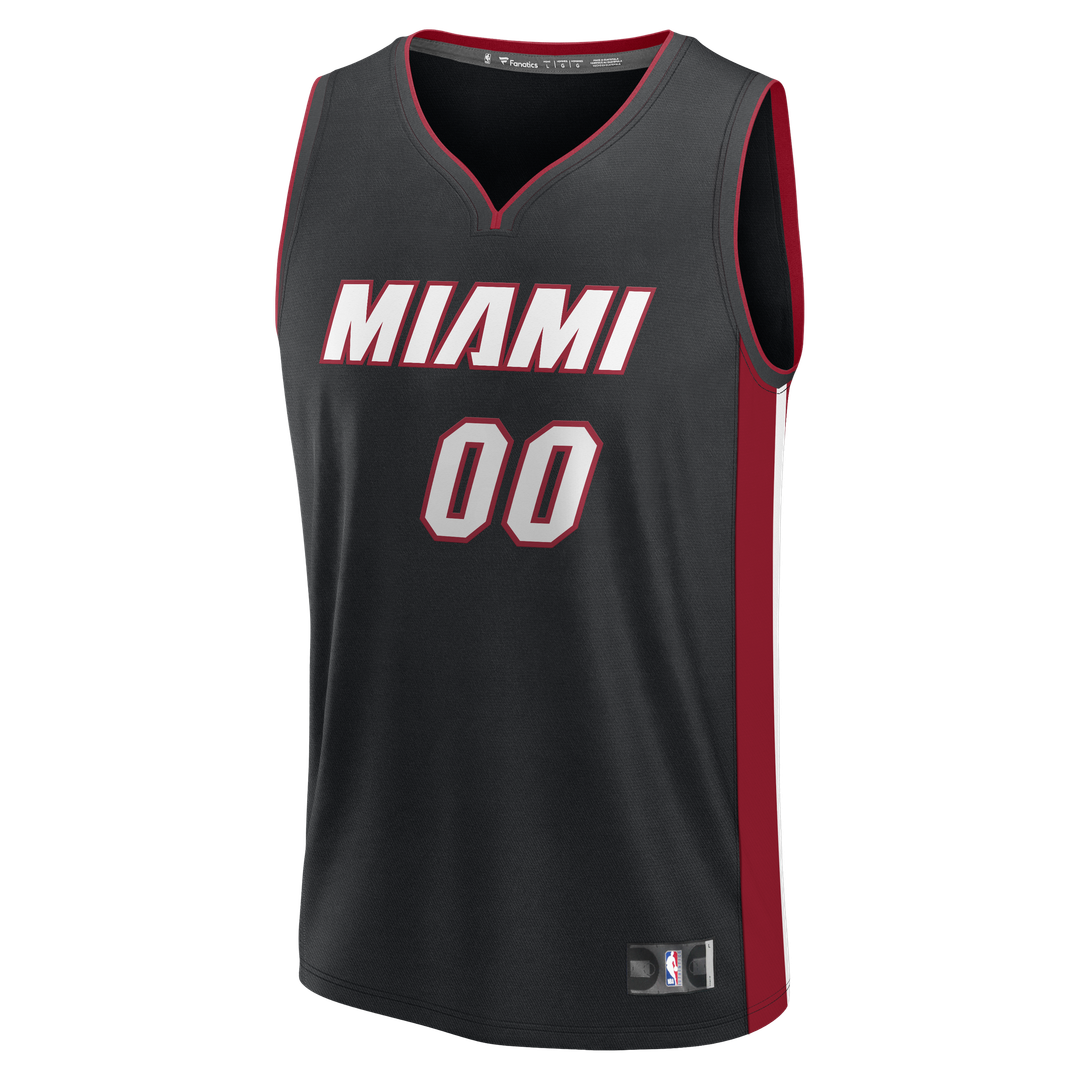 Miami Heat Fanatics Fast Break Custom Jersey - Icon Edition - Black Team Jersey Sports Fan Apparel