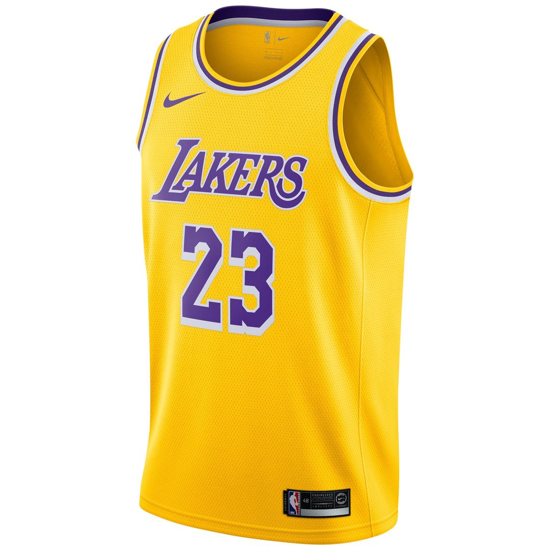 Los Angeles Lakers LeBron James Nike Swingman Player Jersey Gold - Icon Edition Team Jersey Sports Fan Apparel