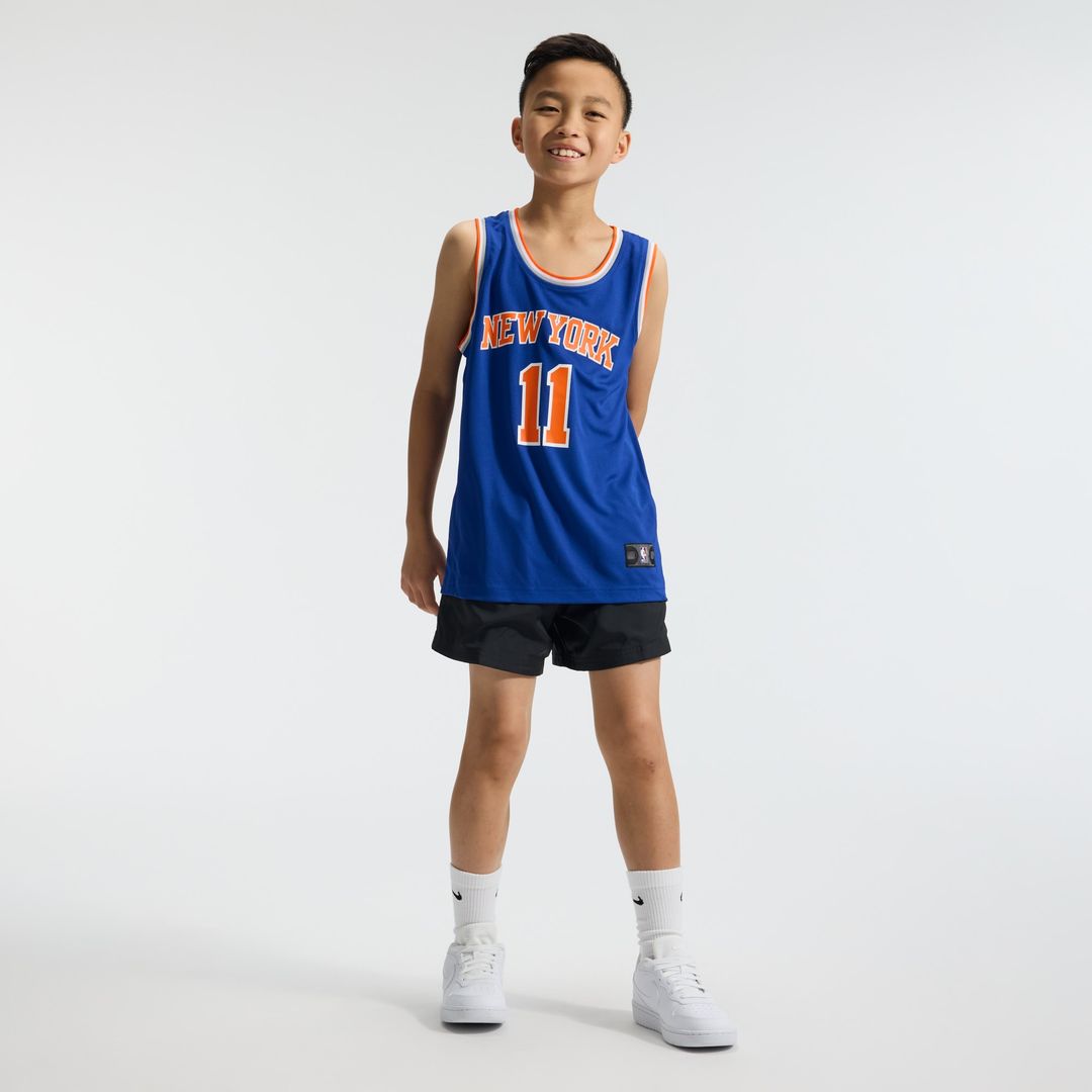 New York Knicks Jalen Brunson Fanatics Youth Fast Break Replica Player Jersey - Icon Edition - Blue Team Jersey Sports Fan Apparel
