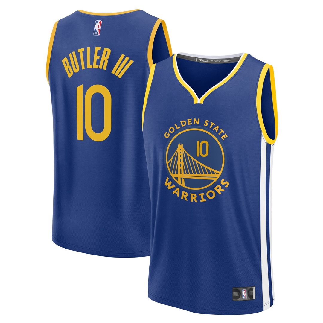 Golden State Warriors Jimmy Butler III Fanatics Fast Break Replica Player Jersey - Icon Edition - Royal Team Jersey Sports Fan Apparel