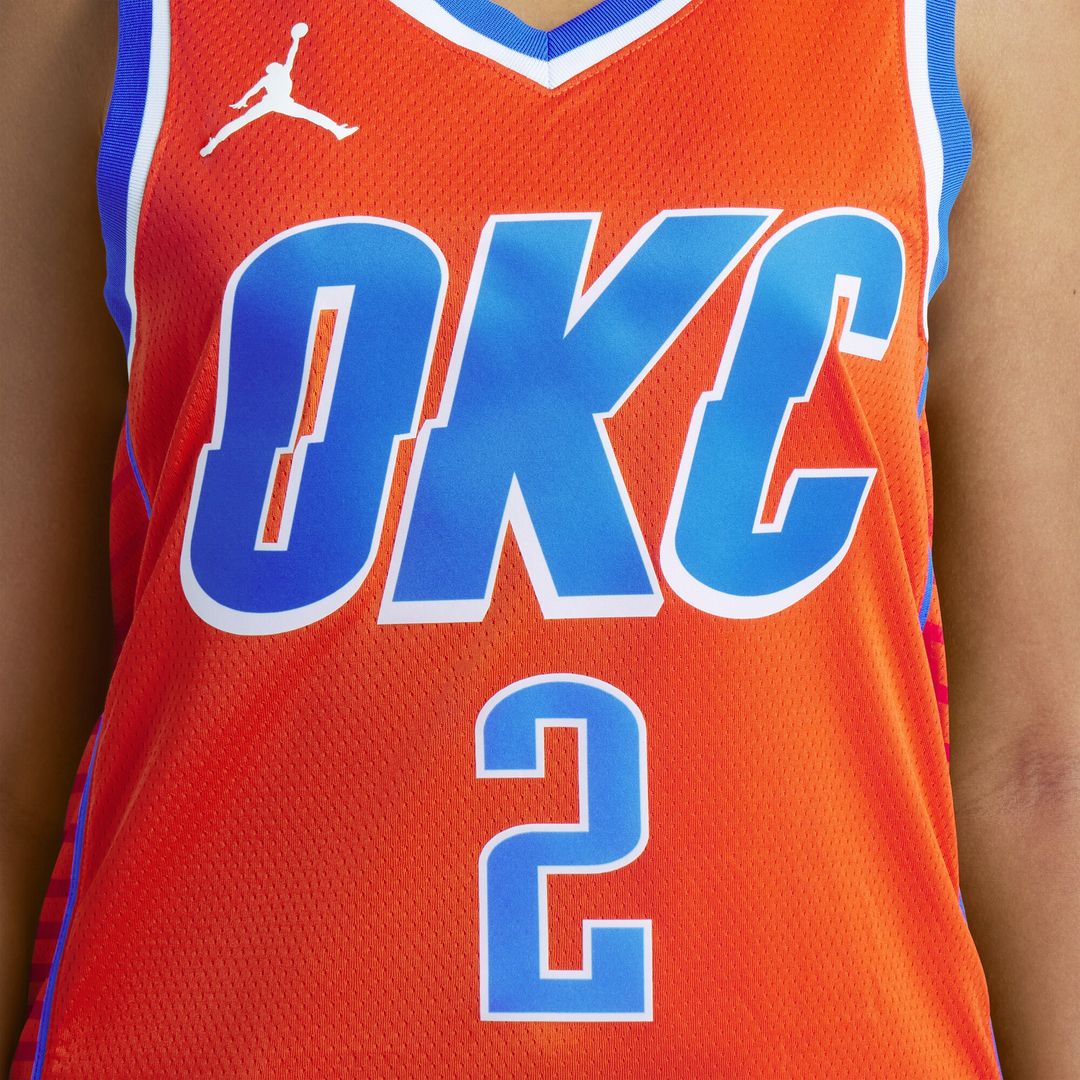 Oklahoma City Thunder Shai Gilgeous - Alexander Jordan Brand Unisex Swingman Jersey - Statement Edition - Orange Team Jersey Sports Fan Apparel