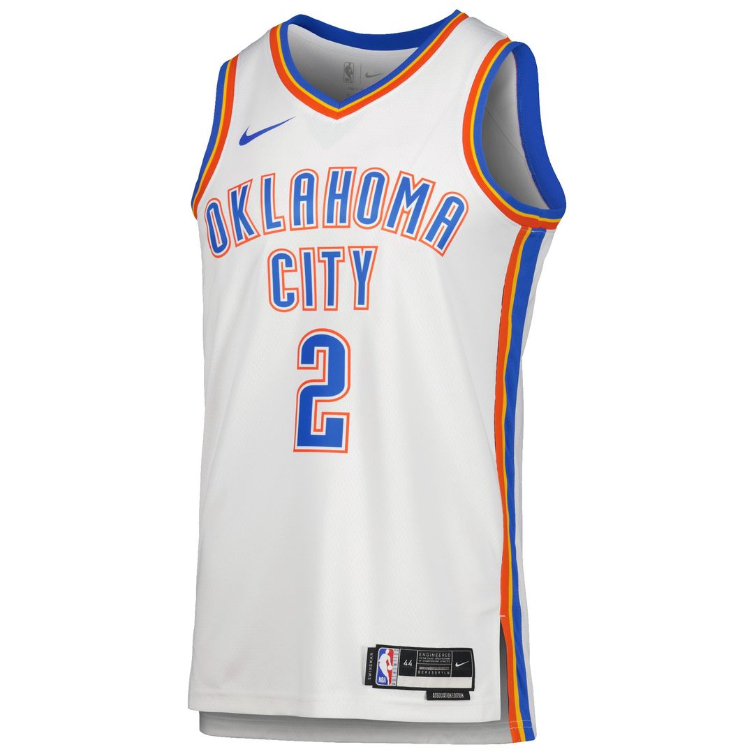 Oklahoma City Thunder Shai Gilgeous - Alexander Nike Unisex Swingman Jersey - Association Edition - White Team Jersey Sports Fan Apparel