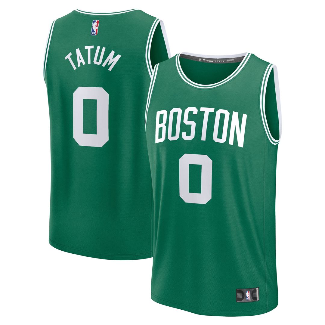 Boston Celtics Jayson Tatum Fanatics Fast Break Replica Player Jersey - Icon Edition - Kelly Green Team Jersey Sports Fan Apparel