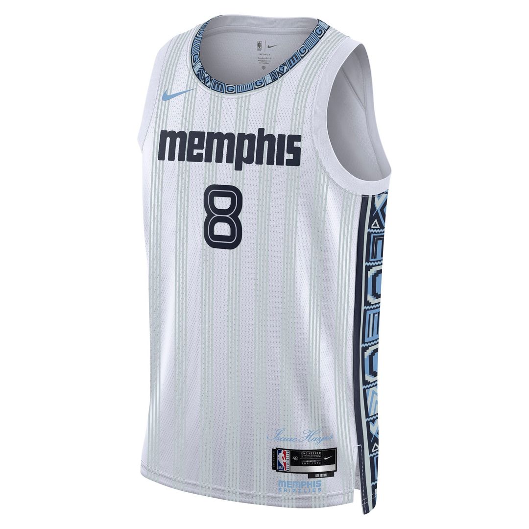 Memphis Grizzlies Jaren Jackson Jr. Nike Unisex 2025/26 Swingman Jersey - White - City Edition Team Jersey Sports Fan Apparel