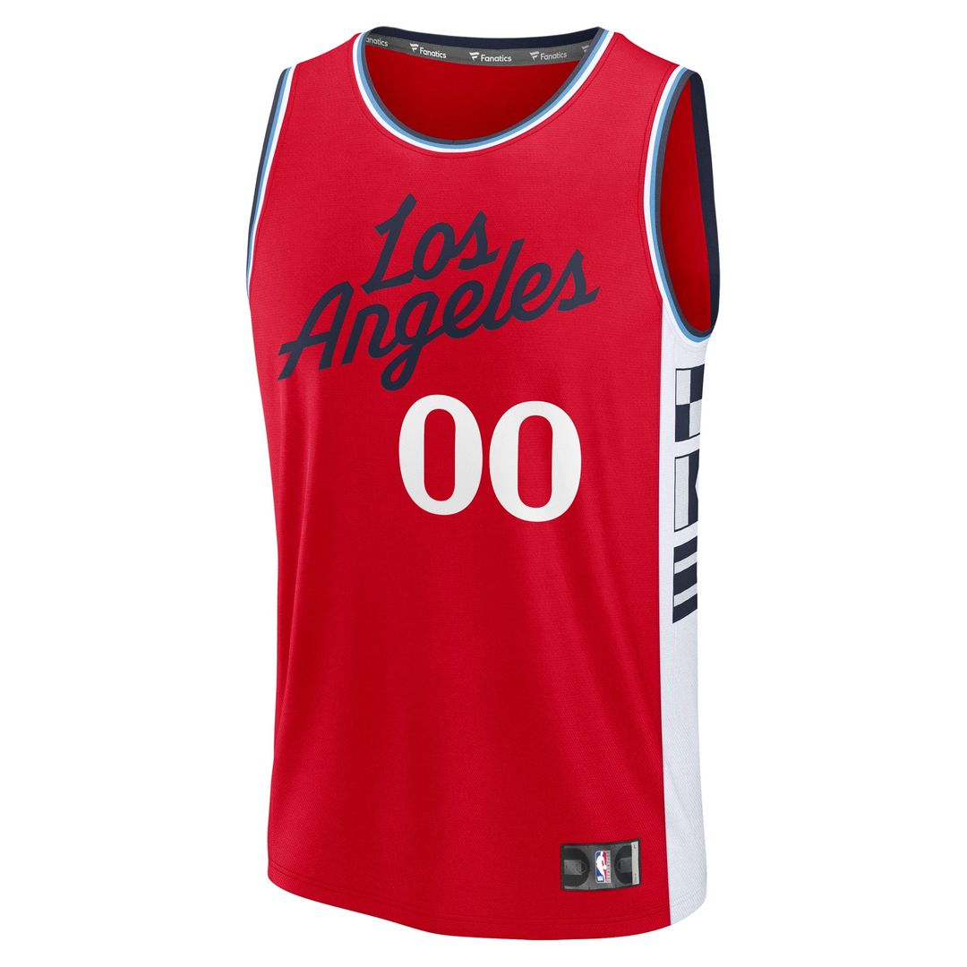 LA Clippers Fanatics Fast Break Custom Jersey - Statement Edition - Red Team Jersey Sports Fan Apparel
