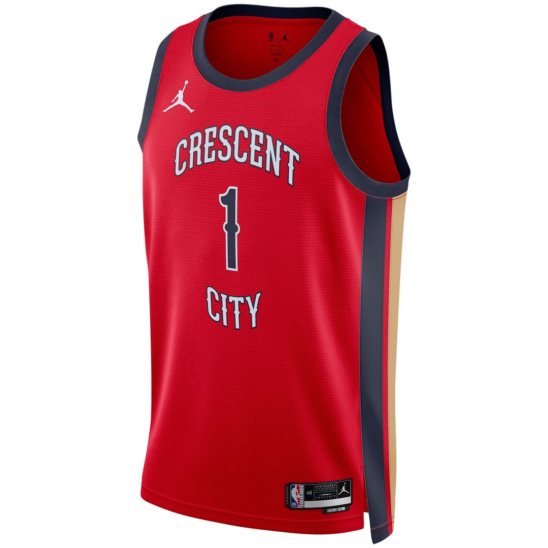New Orleans Pelicans Zion Williamson Jordan Brand Unisex Swingman Jersey - Statement Edition - Red Team Jersey Sports Fan Apparel