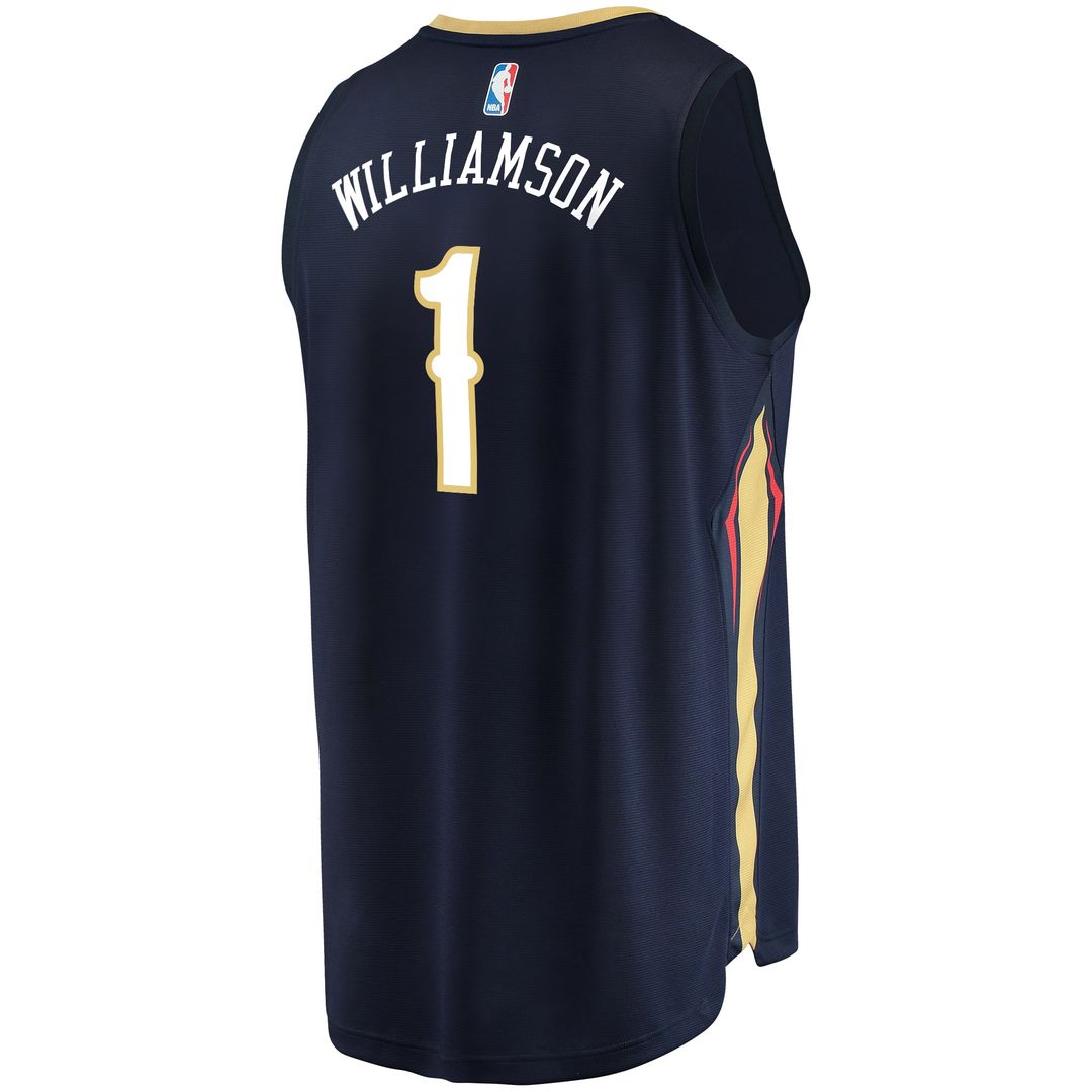 New Orleans Pelicans Zion Williamson Fanatics Youth Replica Fast Break Jersey Navy - Icon Edition Team Jersey Sports Fan Apparel