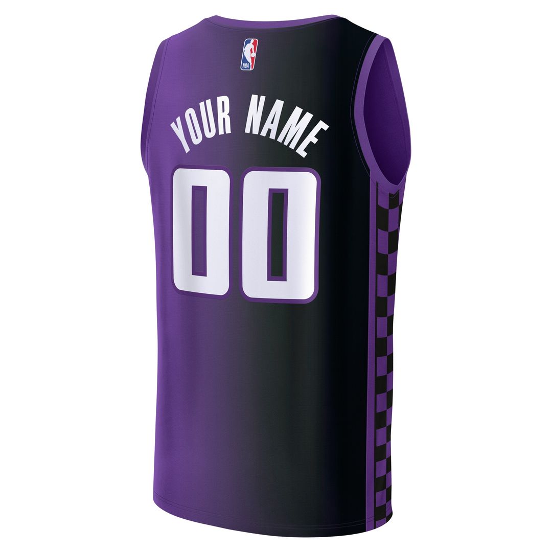 Sacramento Kings Fanatics Youth Fast Break Custom Replica Jersey - Purple - Statement Edition Team Jersey Sports Fan Apparel