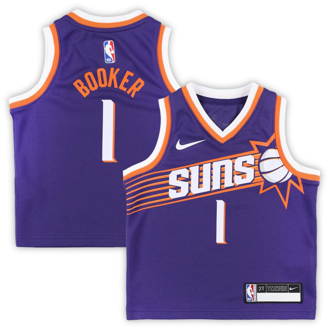 Phoenix Suns Devin Booker Nike Toddler Swingman Player Jersey - Icon Edition - Purple Team Jersey Sports Fan Apparel