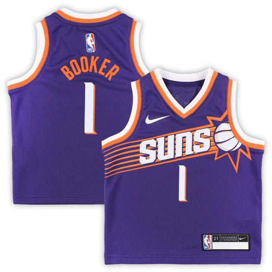 Phoenix Suns Devin Booker Nike Toddler Swingman Player Jersey - Icon Edition - Purple Team Jersey Sports Fan Apparel