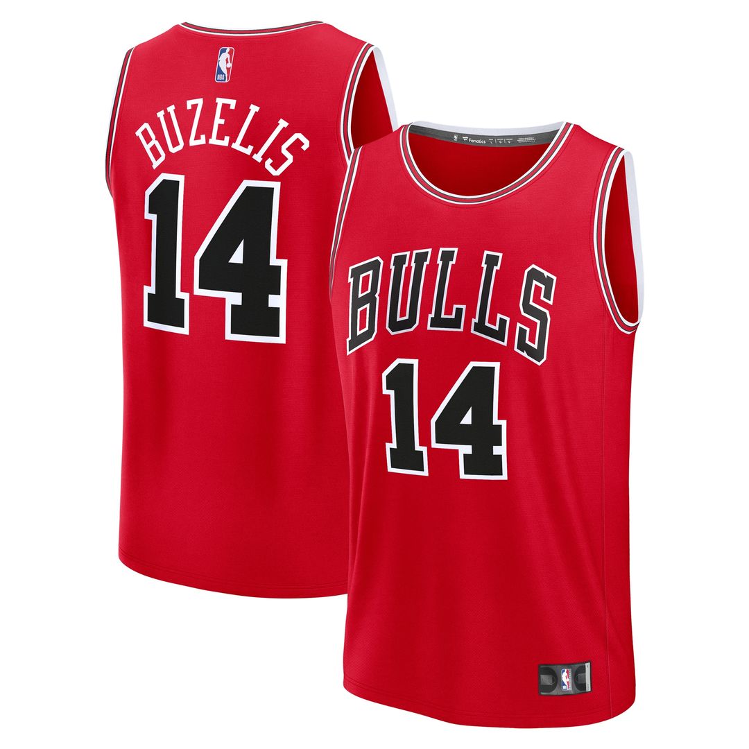 Chicago Bulls Matas Buzelis Fanatics Youth Fast Break Replica Player Jersey - Icon Edition - Red Team Jersey Sports Fan Apparel
