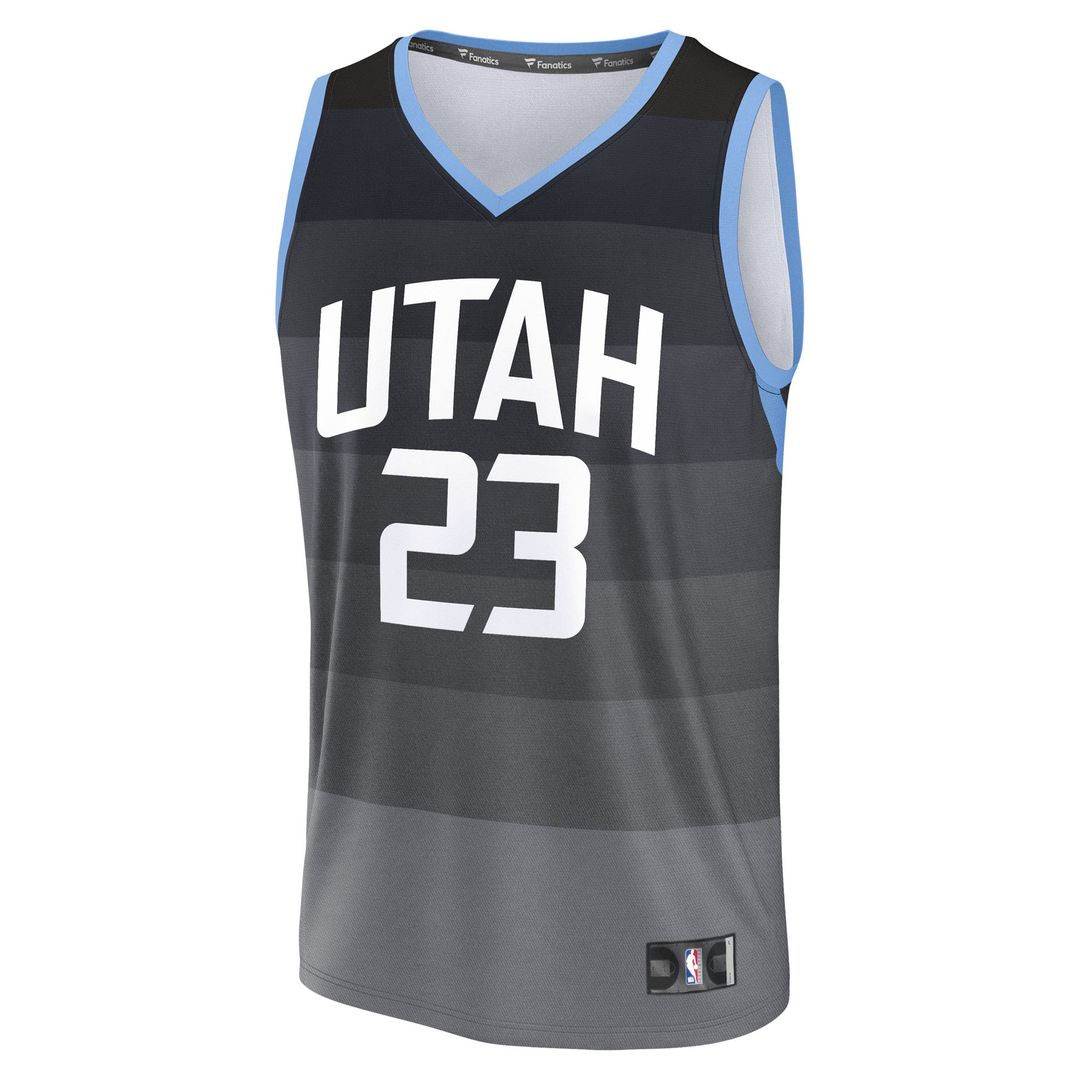 Utah Jazz Lauri Markkanen Fanatics 2025/26 City Edition Fast Break Jersey - Black Team Jersey Sports Fan Apparel