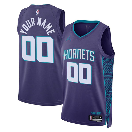 Charlotte Hornets Jordan Brand Unisex 2022/23 Swingman Custom Jersey - Statement Edition - Teal Team Jersey Sports Fan Apparel