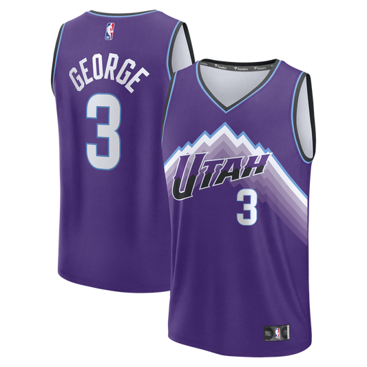 Utah Jazz Keyonte George Fanatics Fast Break Replica Jersey - Purple - Icon Edition Team Jersey Sports Fan Apparel