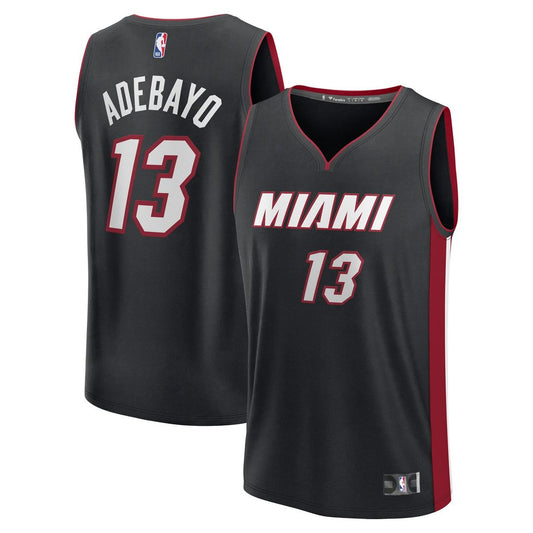 Miami Heat Bam Adebayo Fanatics Youth Fast Break Replica Player Jersey - Black - Icon Edition Team Jersey Sports Fan Apparel