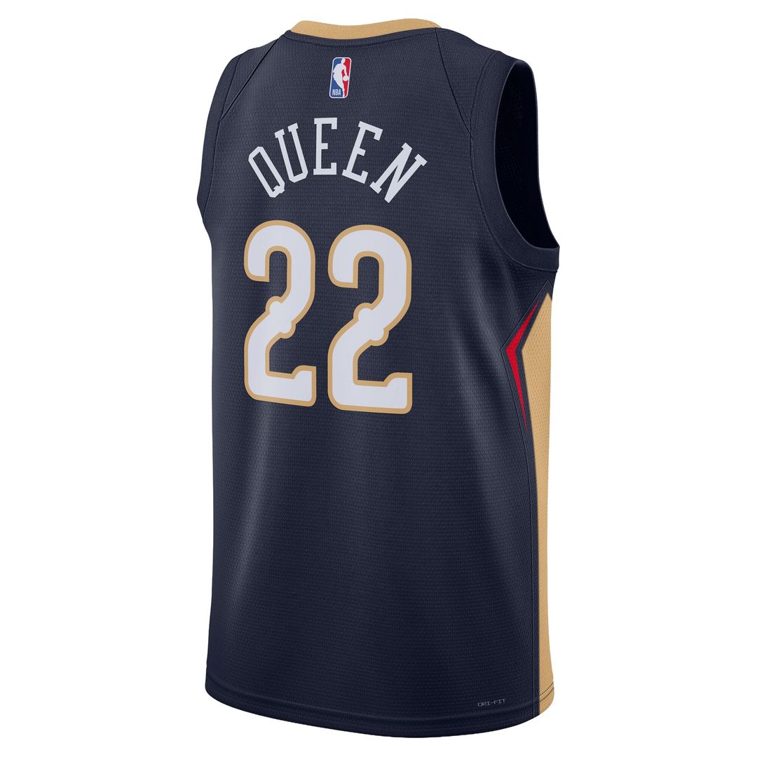 New Orleans Pelicans Derik Queen Nike Unisex Swingman Jersey - Icon Edition - Navy Team Jersey Sports Fan Apparel