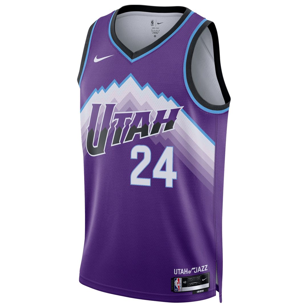 Utah Jazz Walker Kessler Nike Unisex Swingman Jersey - Icon Edition - Purple Team Jersey Sports Fan Apparel