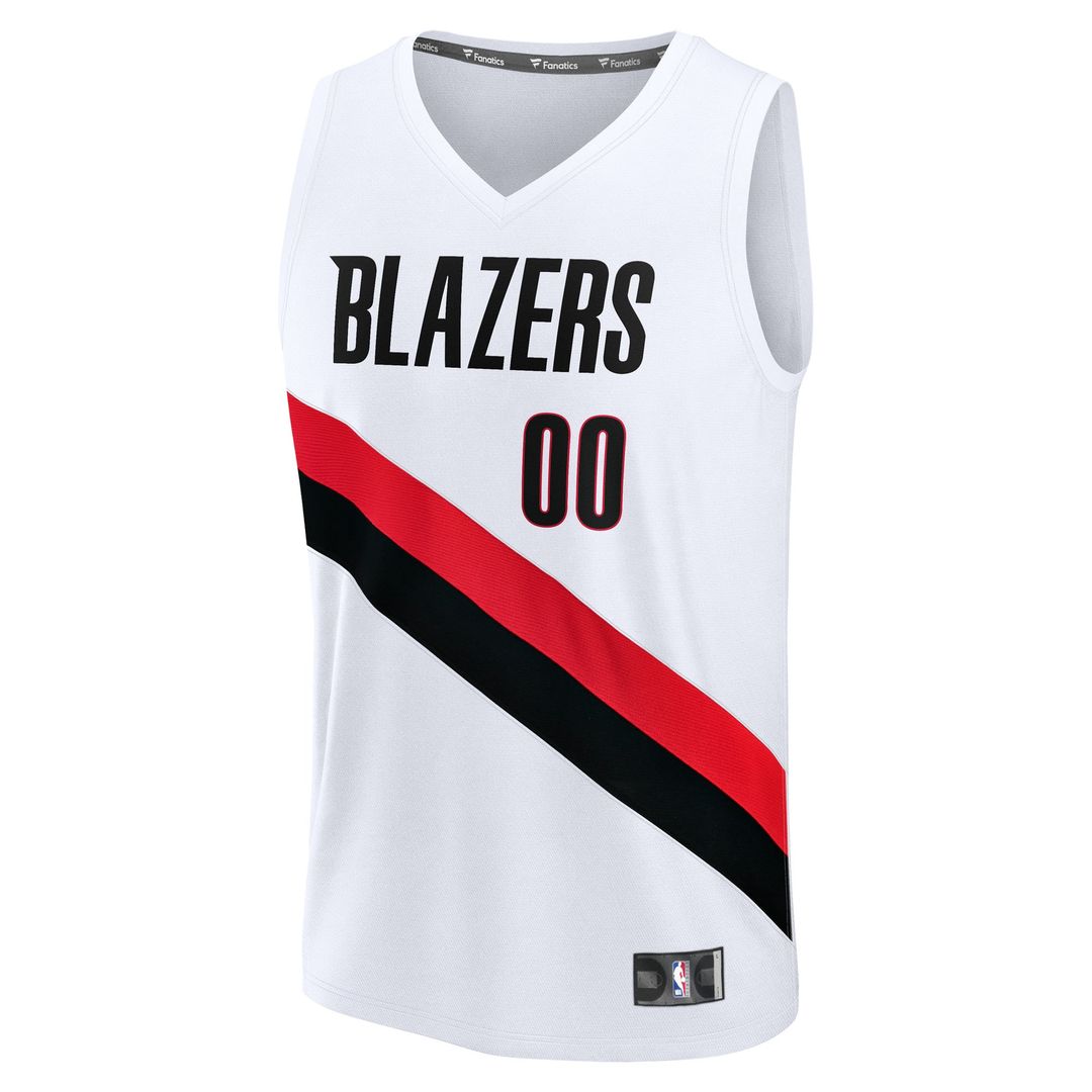 Portland Trail Blazers Fanatics Fast Break Replica Custom Jersey - Icon Edition - Black Team Jersey Sports Fan Apparel