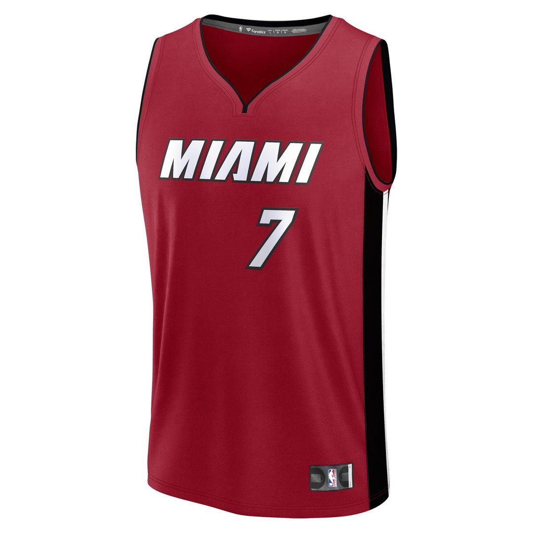 Miami Heat Kel'el Ware Fanatics Youth Fast Break Player Jersey - Statement Edition - Red Team Jersey Sports Fan Apparel