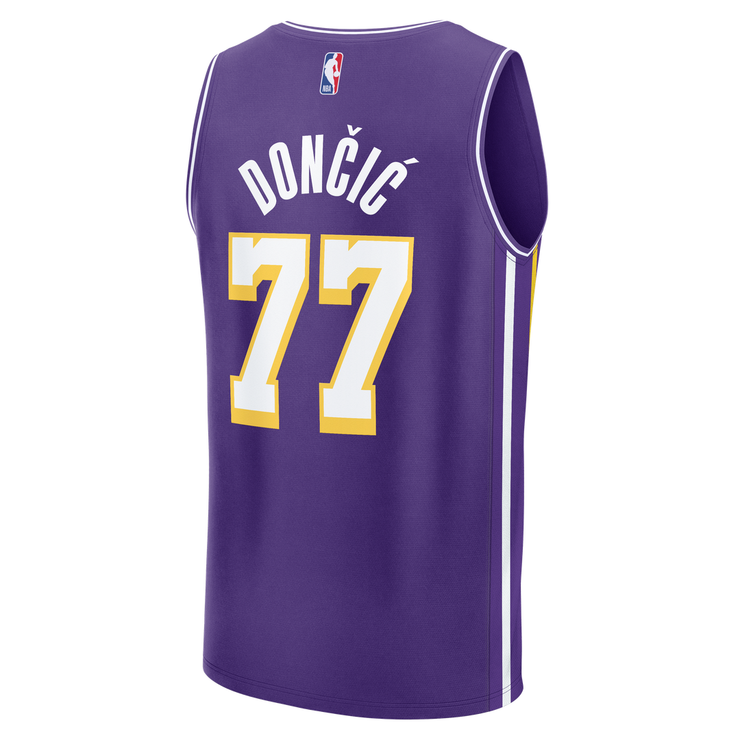 Los Angeles Lakers Luka Dončić Fanatics Youth Fast Break Jersey - Statement Edition - Purple Team Jersey Sports Fan Apparel