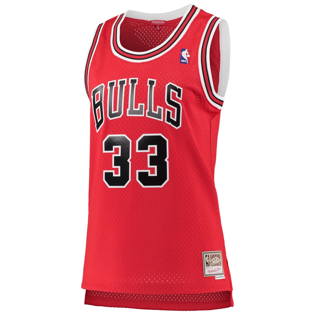 Chicago Bulls Scottie Pippen Mitchell & Ness Women's 1997/98 Hardwood Classics Swingman Jersey - Red Team Jersey Sports Fan Apparel