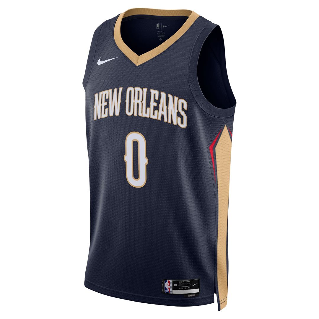 New Orleans Pelicans Jeremiah Fears Nike Unisex Swingman Jersey - Icon Edition - Navy Team Jersey Sports Fan Apparel