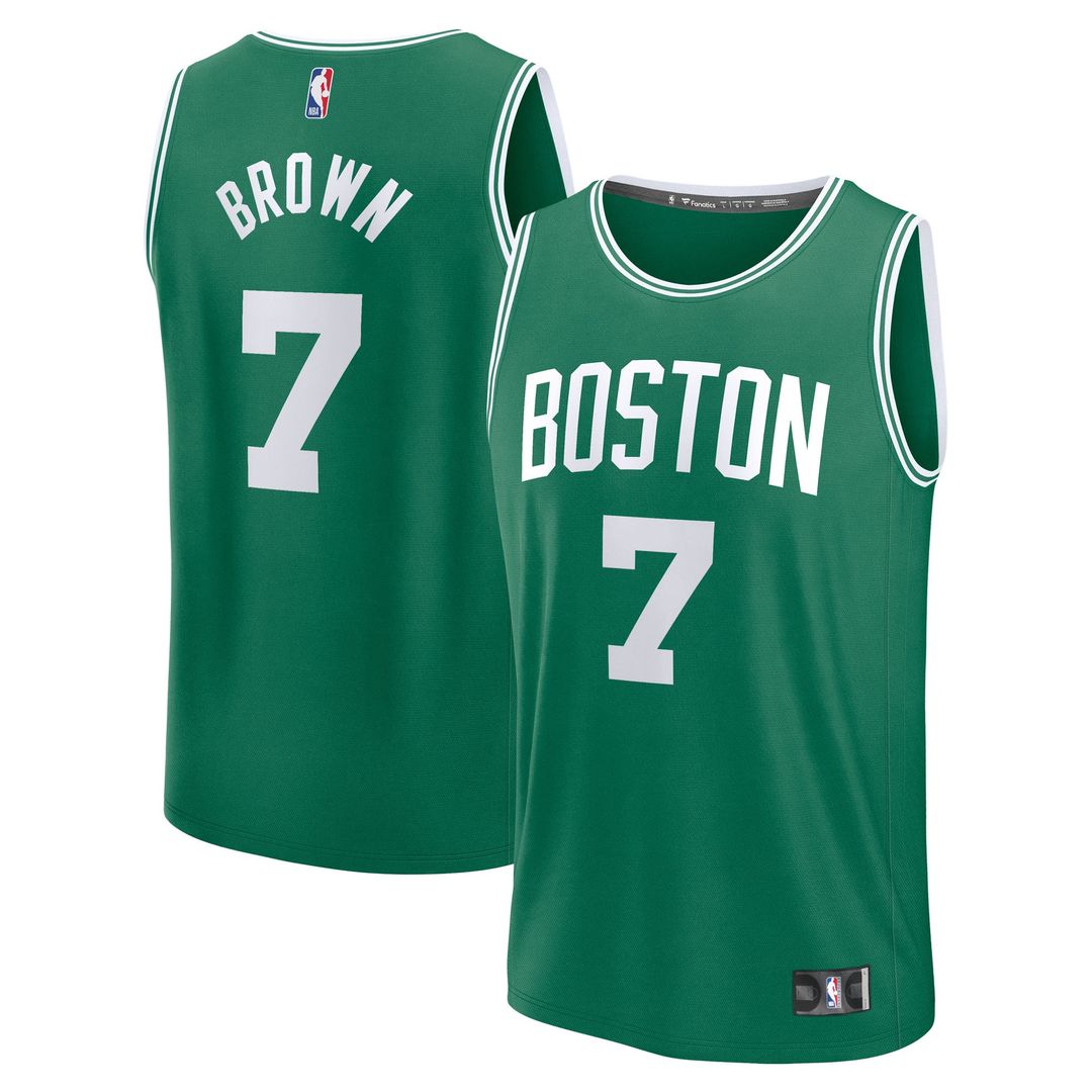 Boston Celtics Jaylen Brown Fanatics Fast Break Replica Player Jersey - Icon Edition - Kelly Green Team Jersey Sports Fan Apparel