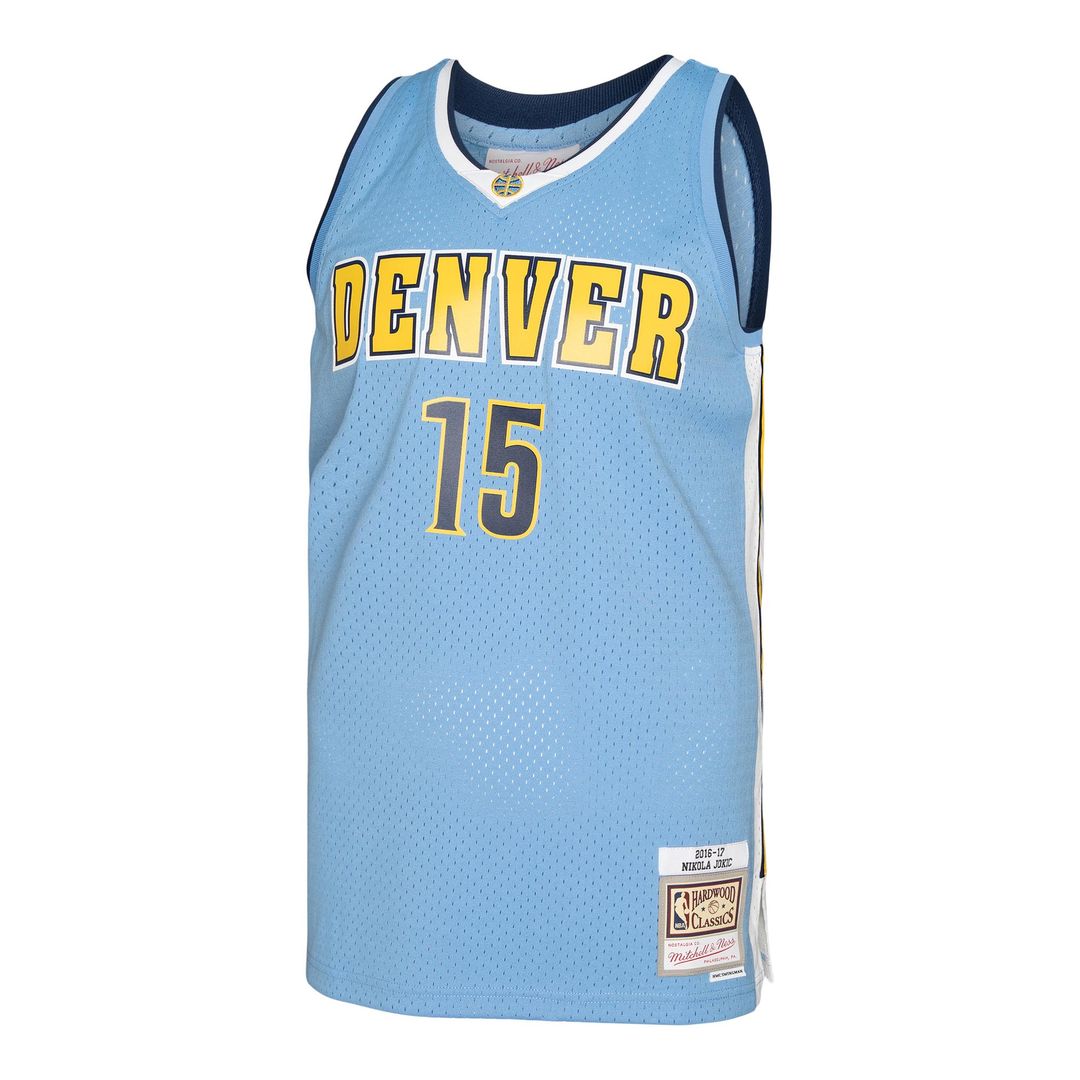 Denver Nuggets Nikola Jokic Mitchell & Ness 2016/17 Swingman Jersey - Light Blue Team Jersey Sports Fan Apparel