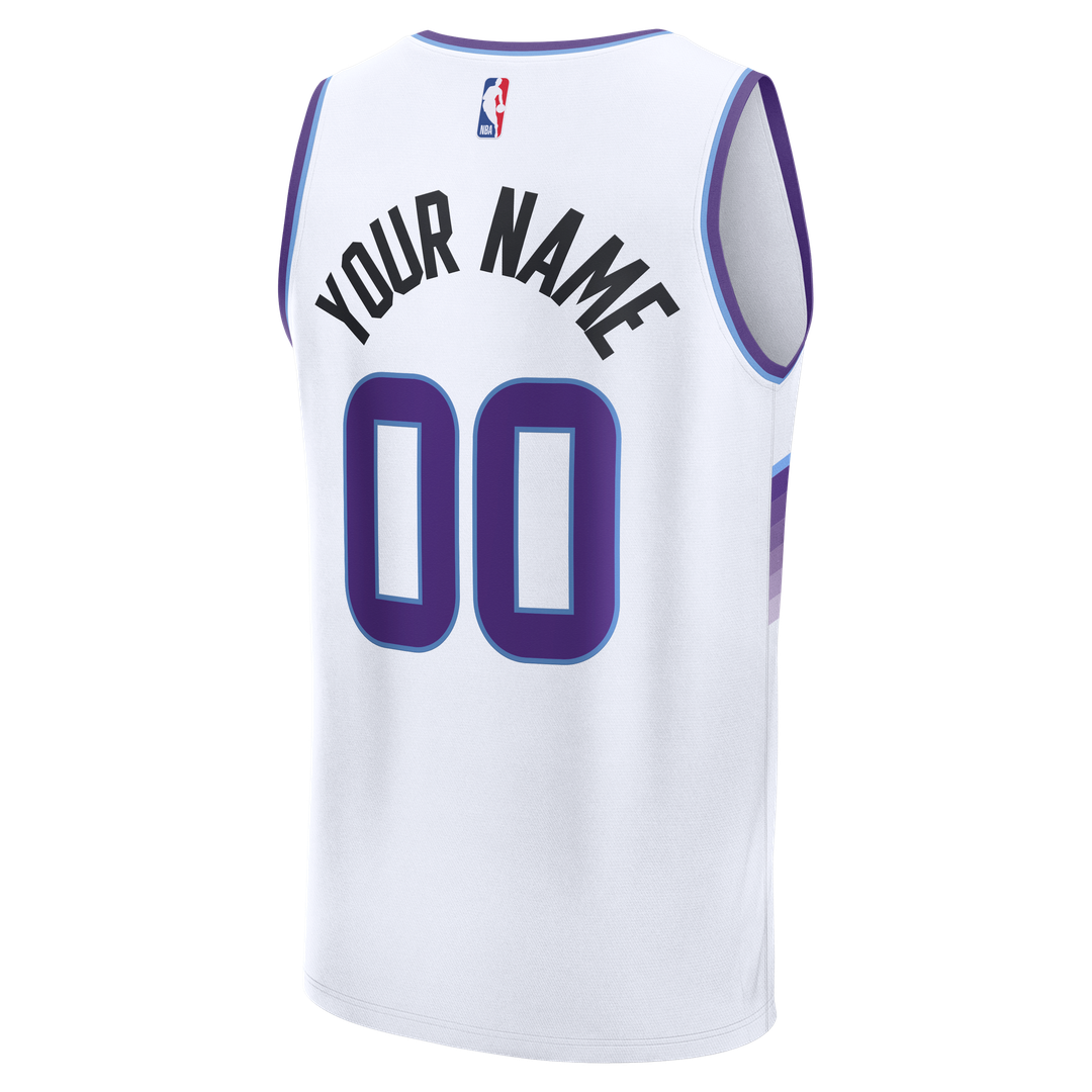 Utah Jazz Fanatics Fast Break Replica Custom Jersey - Purple - Icon Edition Team Jersey Sports Fan Apparel