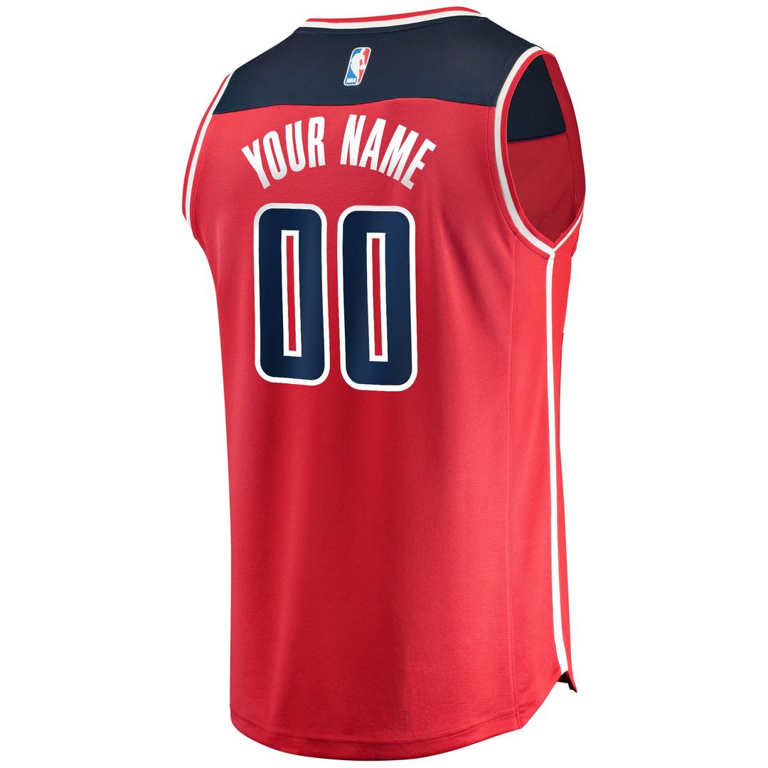 Washington Wizards Fanatics Youth Fast Break Custom Replica Jersey Red - Icon Edition Team Jersey Sports Fan Apparel