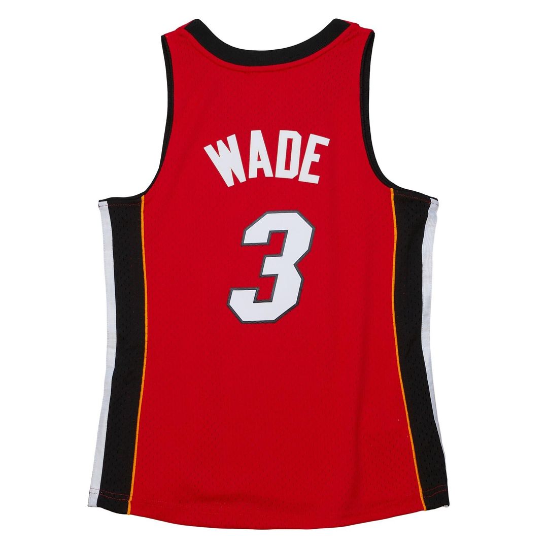 Miami Heat Dwyane Wade Women's 2005/06 Hardwood Classics Swingman Jersey - Red Team Jersey Sports Fan Apparel