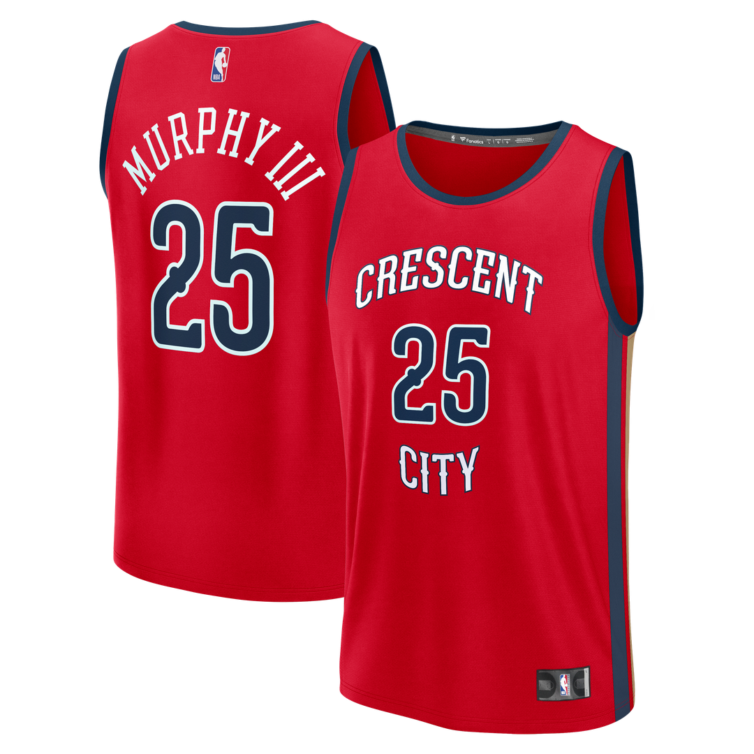 New Orleans Pelicans Trey Murphy III Fanatics Fast Break Replica Player Jersey - Statement Edition - Red Team Jersey Sports Fan Apparel