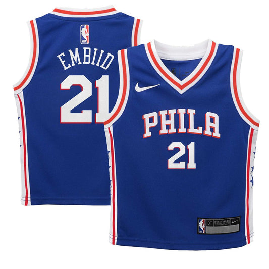 Philadelphia 76ers Joel Embiid Nike Preschool Swingman Player Jersey - Icon Edition - Royal Team Jersey Sports Fan Apparel