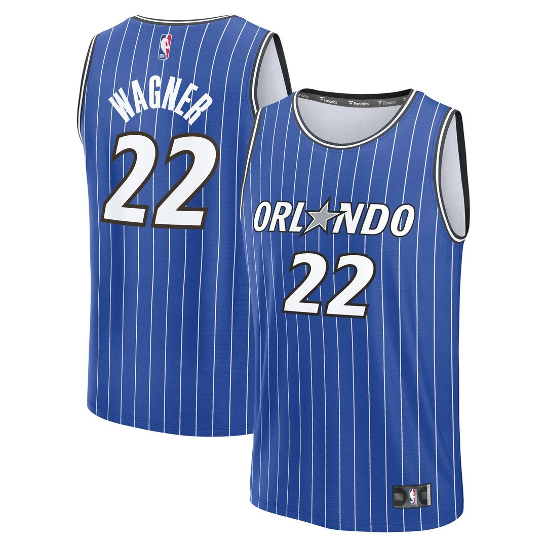 Orlando Magic Franz Wagner Fanatics Youth Fast Break Replica Player Jersey - Icon Edition - Blue Team Jersey Sports Fan Apparel