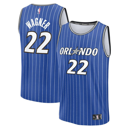 Orlando Magic Franz Wagner Fanatics Youth Fast Break Replica Player Jersey - Icon Edition - Blue Team Jersey Sports Fan Apparel
