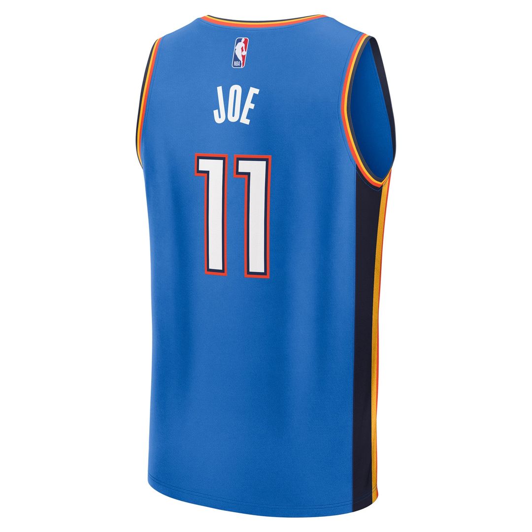 Oklahoma City Thunder Isaiah Joe Fanatics Fast Break Replica Player Jersey - Icon Edition - Blue Team Jersey Sports Fan Apparel