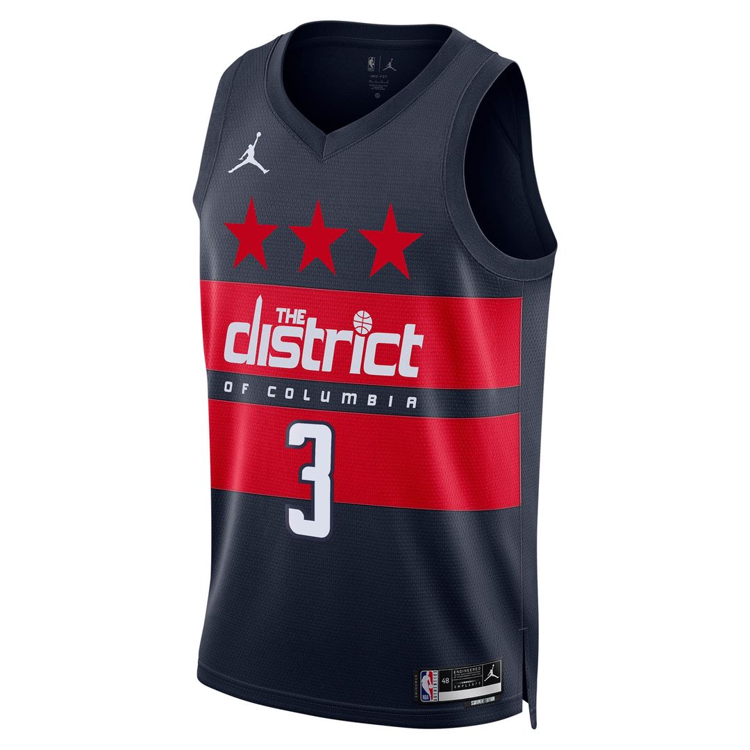 Washington Wizards Trae Young Jordan Brand Unisex Swingman Jersey - Statement Edition - Navy Team Jersey Sports Fan Apparel