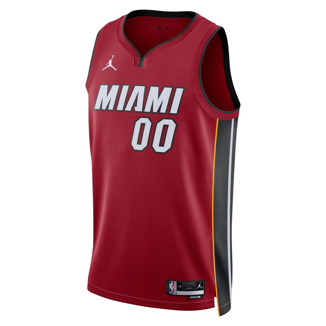Miami Heat Jordan Brand Unisex 2022/23 Swingman Custom Jersey - Statement Edition - Red Team Jersey Sports Fan Apparel