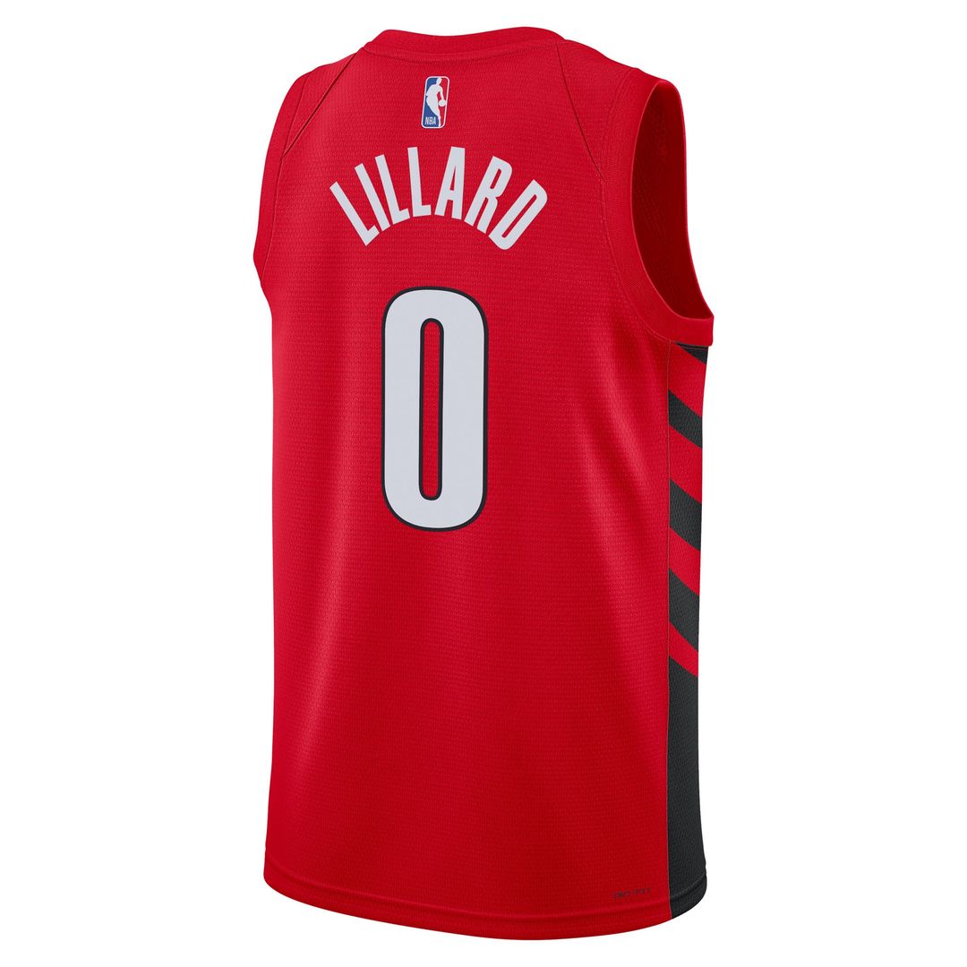 Portland Trail Blazers Damian Lillard Jordan Brand Unisex Swingman Jersey - Red - Statement Edition Team Jersey Sports Fan Apparel