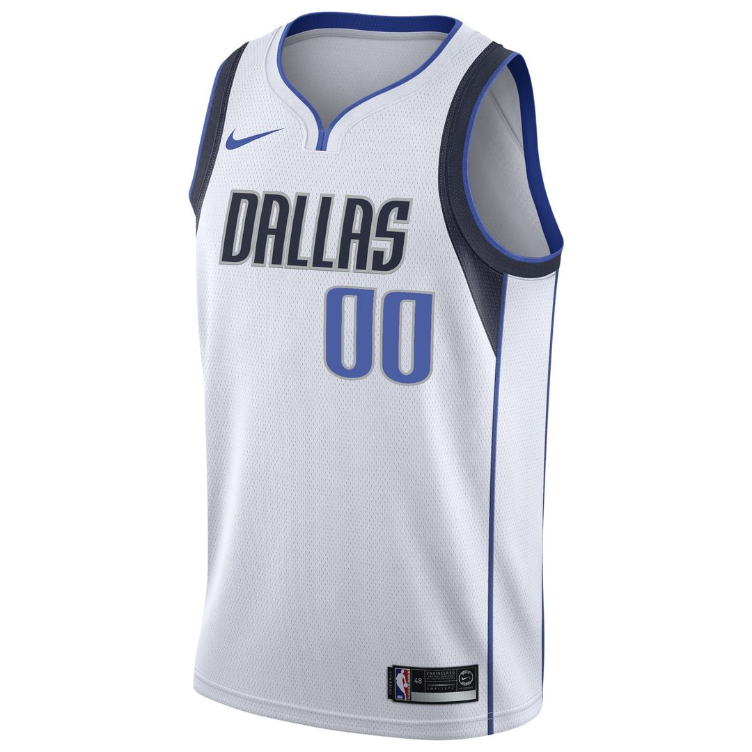 Dallas Mavericks Nike 2020/21 Swingman Custom Jersey - Association Edition - White Team Jersey Sports Fan Apparel