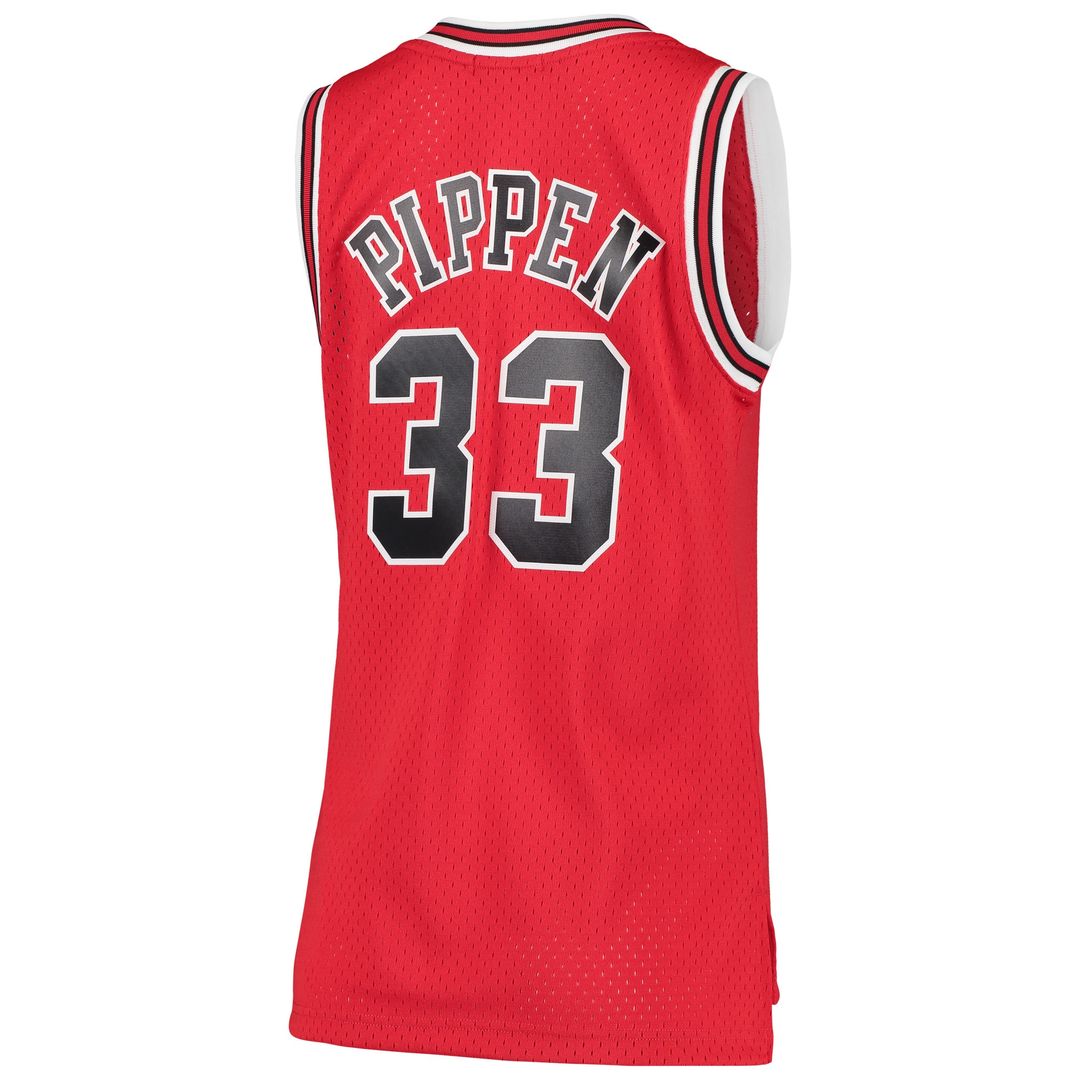 Chicago Bulls Scottie Pippen Mitchell & Ness Women's 1997/98 Hardwood Classics Swingman Jersey - Red Team Jersey Sports Fan Apparel