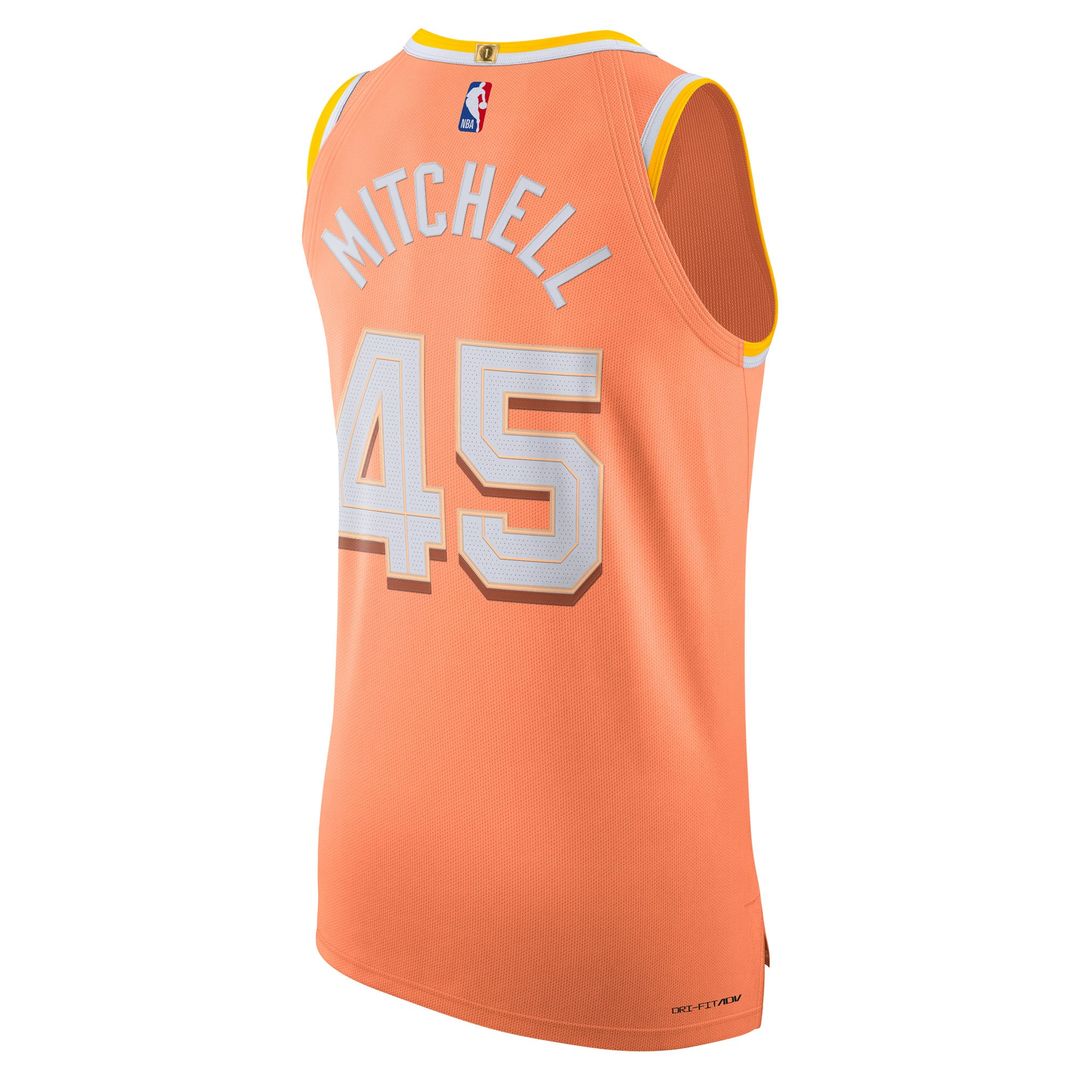 Cleveland Cavaliers Donovan Mitchell Nike Unisex 2025/26 Authentic Jersey - City Edition - Orange Team Jersey Sports Fan Apparel