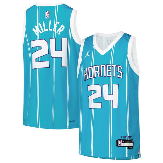 Charlotte Hornets Brandon Miller Nike Youth Swingman Jersey - Icon Edition - Teal Team Jersey Sports Fan Apparel