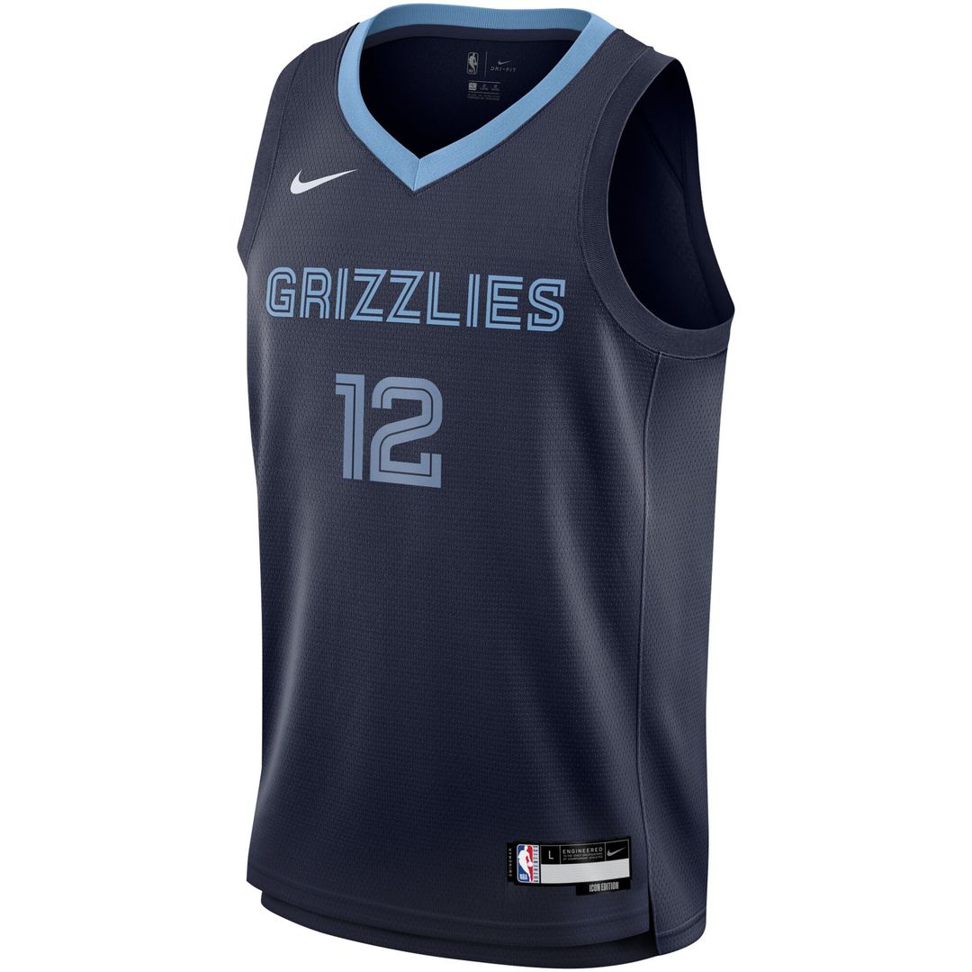 Memphis Grizzlies Ja Morant Nike Youth Swingman Jersey - Icon Edition - Navy Team Jersey Sports Fan Apparel