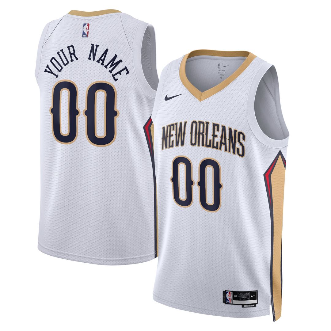 New Orleans Pelicans Nike Unisex 2022/23 Swingman Custom Jersey Navy - Icon Edition Team Jersey Sports Fan Apparel