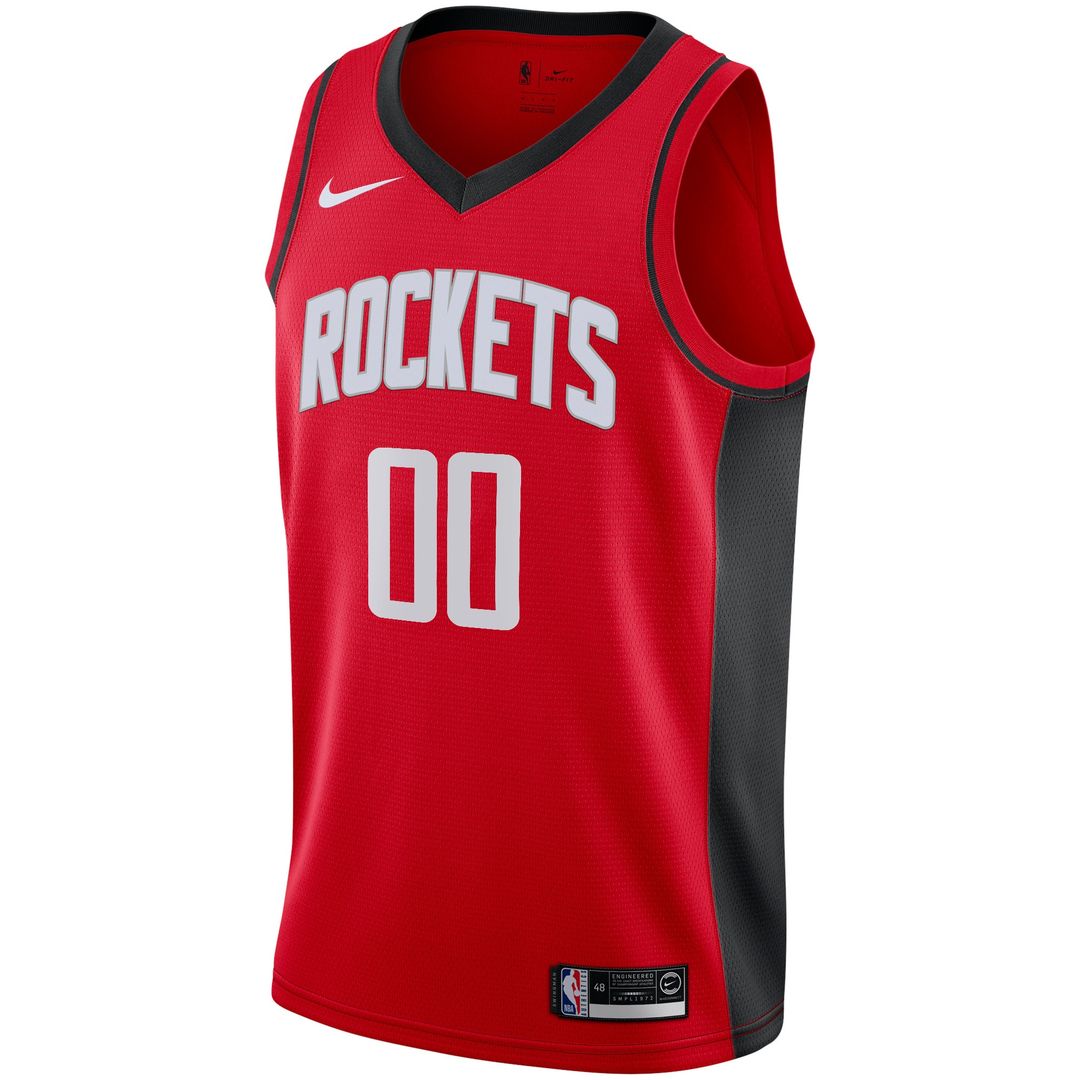Houston Rockets Nike Custom Swingman Jersey - Icon Edition - Red Team Jersey Sports Fan Apparel